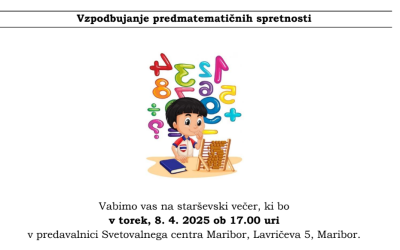 VZPODBUJANJE PREDMATEMATIČNIH SPRETNOSTI